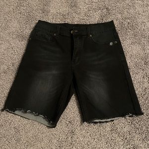 Born Primitive Stretchy American WOD Jorts (Black Denim)